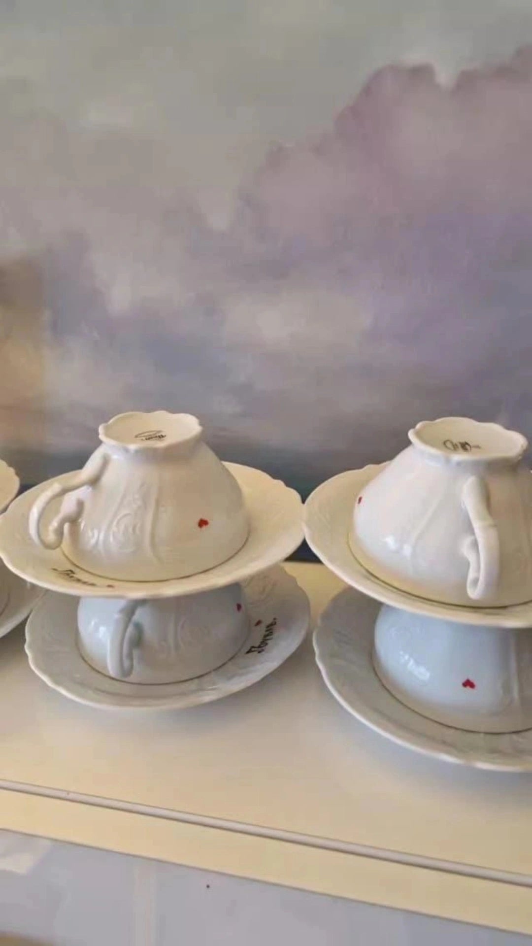 Solja od češkog porcelana sa zlatnim obodom ☆                   sa natpisom